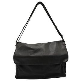 Calvin Klein Fabric and Leather Laptop Bag Black
