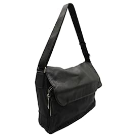 Calvin Klein-Sac pour ordinateur portable en tissu et cuir-Noir