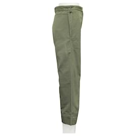 Jacquemus-Khaki Wide Leg Pants-Green