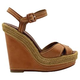 Christian Louboutin-Brown Wedges-Brown
