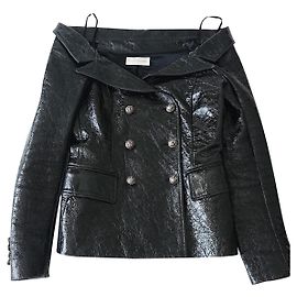 Faith Connexion Off-the-Shoulder Blazer Black