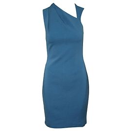 Reiss Hellblaues schmal geschnittenes Kleid Blau