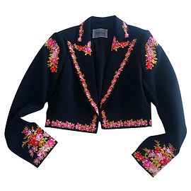 Giambattista Valli x H&M embroidered jacket Black
