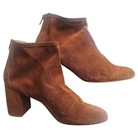 Autre Marque-Anna W ankle boots. in Sweden-Caramel