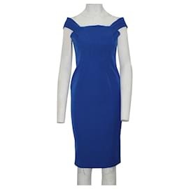 Nicholas Kirkwood-Cobalt Blue Slim Fit Dress-Blue
