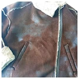 Autre Marque-"Sheepskin" jacket-Brown