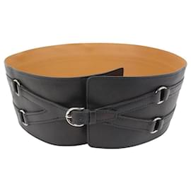 Autre Marque-Black x Brown Corset Waist Belt-Other