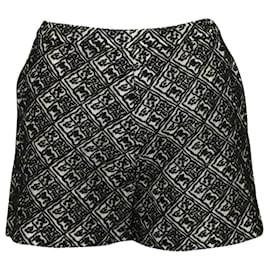 Giambattista Valli-Black and White Embroidered Shorts-Other