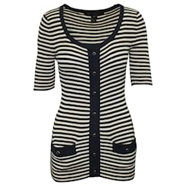 Marc by Marc Jacobs-Striped Short Sleeve Cardigan-Other