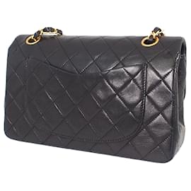 Chanel-Chanel Black Timeless Classic Flap lined-Black
