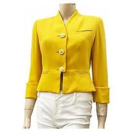 Christian Dior Coats, Outerwear Yellow
