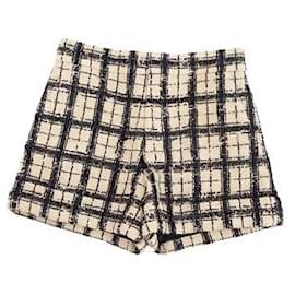 Christian Dior-* Christian Dior Christian Dior Pants 20SS Tweed Shorts Shorts Women's Bottoms-Beige