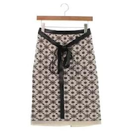 Chanel-* CHANEL Knee Length Skirt Women's-Brown,Other