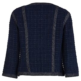Chanel-Blue Tweed Jacket-Blue