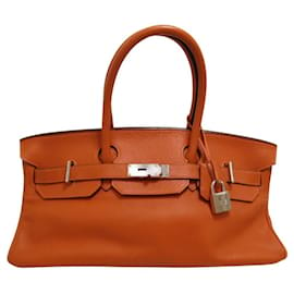 Hermès-Birkin 40 Orange Bag-Orange