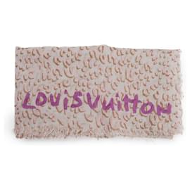 Louis Vuitton-Leopard Print Scarf-Pink