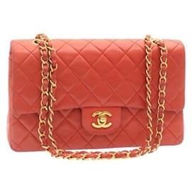 Chanel-Red Quilted Timeless Flap Bag-Red