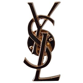Yves Saint Laurent Pin's Broche Doré