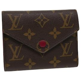 Louis Vuitton-LOUIS VUITTON Portafoglio Portefeuille Victorine con monogramma M62360 LV Auth ar7389alla-Monogramma