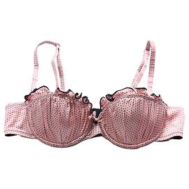 Chantal Thomass Polka dot bra 90b Black Pink
