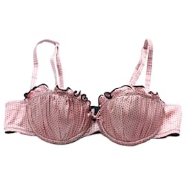 Chantal Thomass-Reggiseno a pois 90B-Nero,Rosa