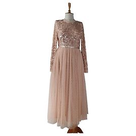 Vestido maxi Needle & Thread rosa Rosa