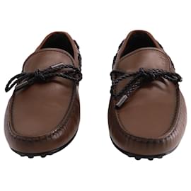 Tod's-Tod's City Gommino Driving Shoes in Brown Leather-Brown