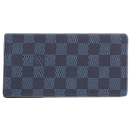 Louis Vuitton-Louis Vuitton Blue Damier Cobalt Brazza-Blue,Navy blue