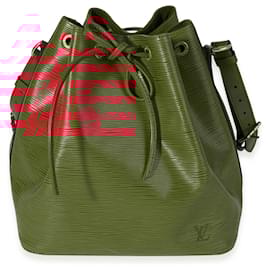 Louis Vuitton-Louis Vuitton Red Epi Leather Petit Noe -Red