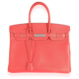 Hermès-Hermes Rose Jaipur Epsom Birkin 35 PHW-Pink
