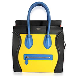 Céline-Celine Multicolor Smooth Leather Mini Luggage Tote-Other