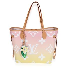 Louis Vuitton-Louis Vuitton Pink & Yellow Monogram Giant By The Pool Neverfull Mm-Other