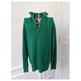 Hermès-High neck sweater-Green