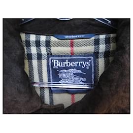 Burberry-Tamanho da jaqueta de camurça Burberry 54-Castanho escuro