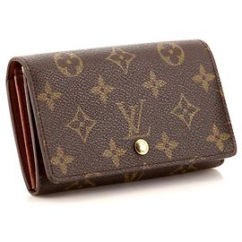 Louis Vuitton Tresor Wallet Monogram Canvas Brown Brown