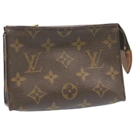 Louis Vuitton-Toilette Poche Monogram Louis Vuitton 15 Pochette cosmétique M47546 LV Auth am1547g-Monogramme