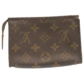 Louis Vuitton-Toilette Poche Monogram Louis Vuitton 15 Pochette cosmétique M47546 LV Auth am1547g-Monogramme