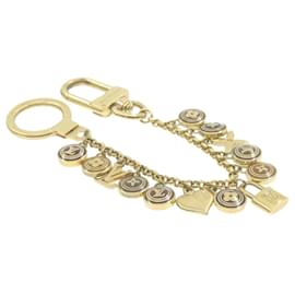 Louis Vuitton-LOUIS VUITTON Porte Cles Chainne Pastille Bag Charm Gold M65386 LV Auth am322b-Golden