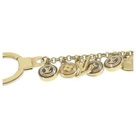 Louis Vuitton-Bolsa LOUIS VUITTON Porte Cles Chainne Pastille Charm Gold M65386 LV Auth am322b-Dourado