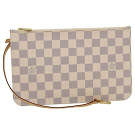 Louis Vuitton-Bolsa LOUIS VUITTON Damier Azur Neverfull MM Bolsa Bolsa LV Auth am469BA-Outro