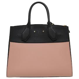 Louis Vuitton-LOUIS VUITTON City Steamer MM Hand Bag Leather 2way Pink M53019 LV Auth am479b-Pink