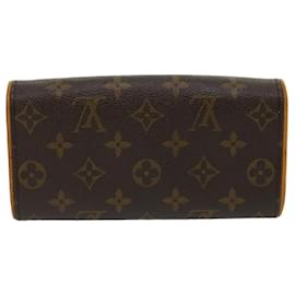 Louis Vuitton-Bolso de hombro con monograma Pochette Twin PM de LOUIS VUITTON M51854 LV Auth 31167-Monograma