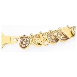 Louis Vuitton-Bolsa LOUIS VUITTON Porte Cles Chainne Pastille Charm Gold M65386 LV Auth am1035g-Dourado