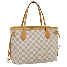Louis Vuitton-LOUIS VUITTON Damier Azur Neverfull PM Tote Bag N51110 LV Auth ro394-Other