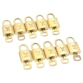 Louis Vuitton-Louis Vuitton padlock 10set Padlock Gold Tone LV Auth am1291g-Other