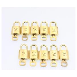 Louis Vuitton-Louis Vuitton padlock 10set Padlock Gold Tone LV Auth am1291g-Other