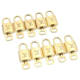 Louis Vuitton-Louis Vuitton padlock 10set Padlock Gold Tone LV Auth am1295g-Other