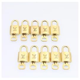 Louis Vuitton-Louis Vuitton padlock 10set Padlock Gold Tone LV Auth am1295g-Other