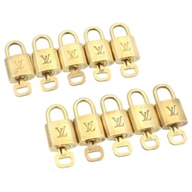 Louis Vuitton-Louis Vuitton padlock 10set Padlock Gold Tone LV Auth am1297g-Other