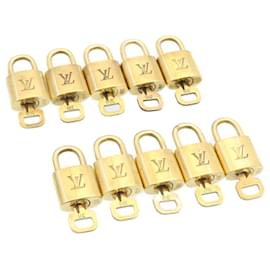 Louis Vuitton-Louis Vuitton padlock 10set Gold Tone LV Auth am1298g-Other